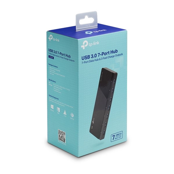 USB ჰაბი UH700 TP-Link USB 3.0 7-Port Hub