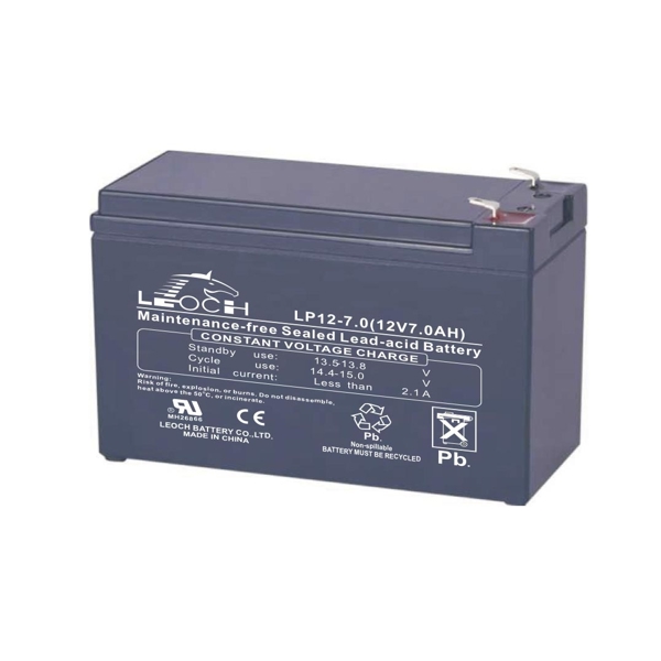 აკუმლატორი LEOCH LP12-7.0 Rechargable Battery (12V7.0AH) 151*65*93.5*99MM T2