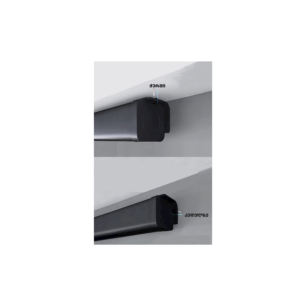 ALLSCREEN MANUAL PROJECTION SCREEN 160X160CM HD FABRIC CWP-6363B Black