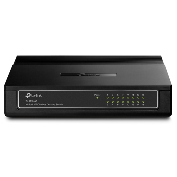 სვიჩი TP-Link TL-SF1016D, 16-Port, Switch, Black