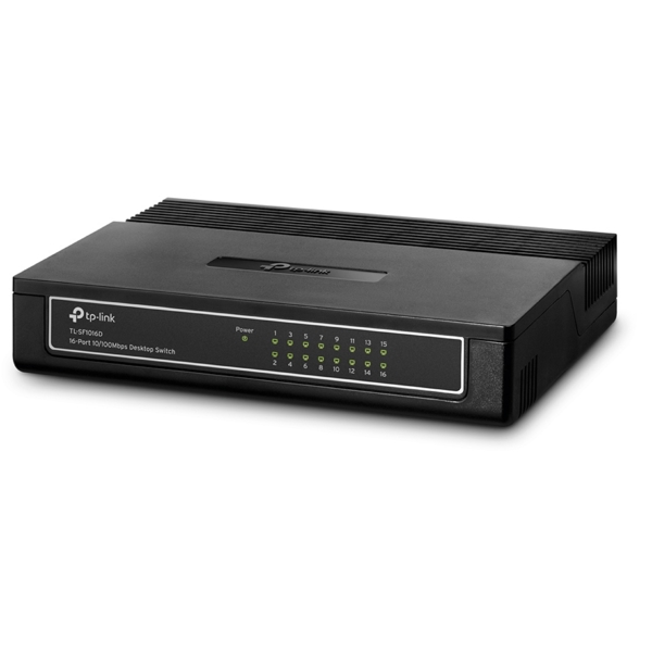 სვიჩი TP-Link TL-SF1016D, 16-Port, Switch, Black