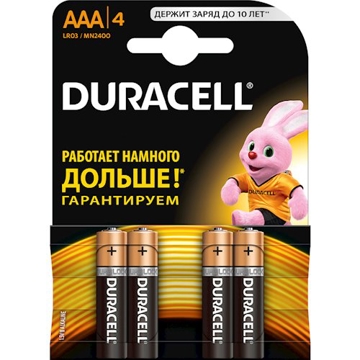 ელემენტები Duracell LR03/MN2400 4xAAA 052543