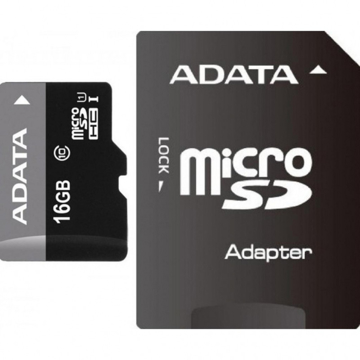 SD ბარათი ADATA AUSDH16GUICL10-RA1 16GB Premier microSDHC UHS-I U1 Card