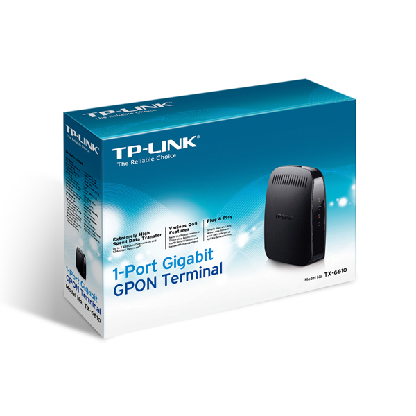 ტერმინალი TX-6610 B+ TP-LINK 1-Port Gigabit GPON Terminal Class B+