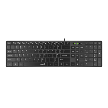 SlimStar 126 Genius Slim Keyboard RU USB Black