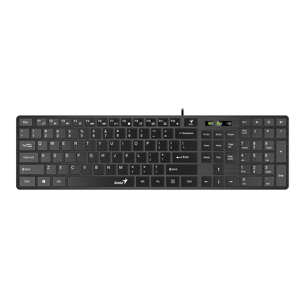 SlimStar 126 Genius Slim Keyboard RU USB Black