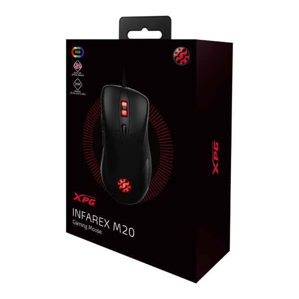 მაუსი ADATA INFAREX M20 Gaming Mouse 400/800/1600/3200/5000 dp