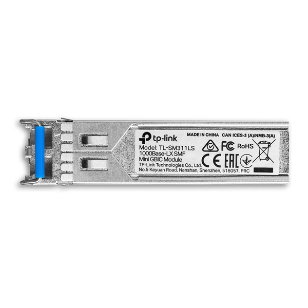 TP-Link TL-SM311LS Gigabit SFP module, Single-mode, MiniGBIC, LC interface, Up to 10km distance