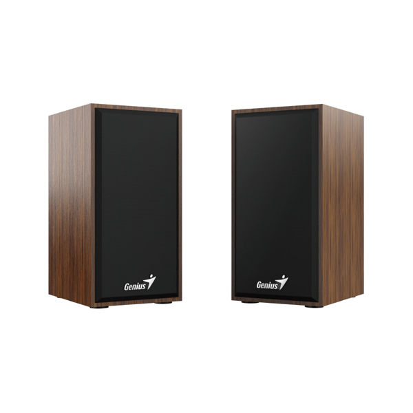 Genius SP-HF180 Stereo USB Powered Speakers Wood