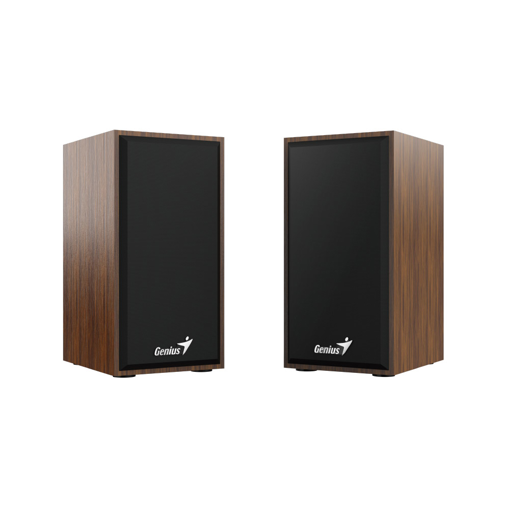 Genius SP-HF180 Stereo USB Powered Speakers Wood