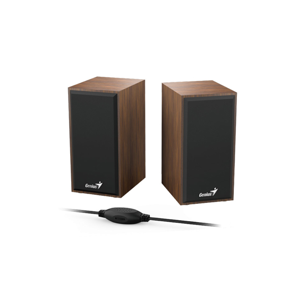 Genius SP-HF180 Stereo USB Powered Speakers Wood