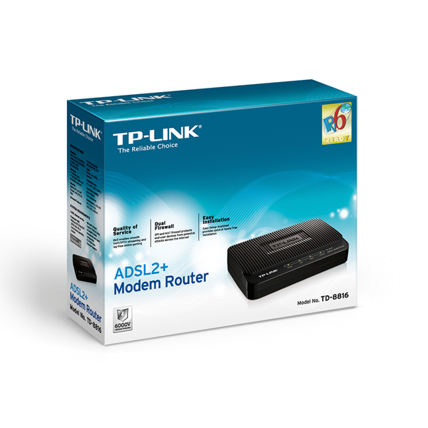 როუტერი TD-8816 TP-Link 1 ethernet ADSL2+ Modem Router