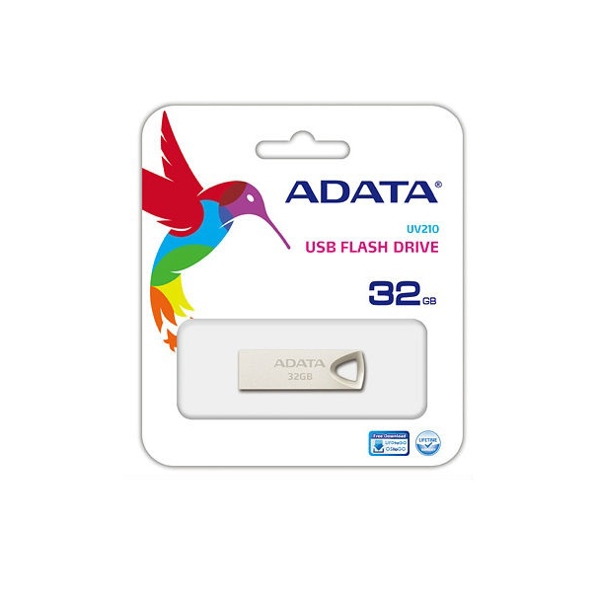 USB ფლეშ მეხსიერება AUV210-32G-RGD ADATA UV210 32 GB USB 2.0 Silver