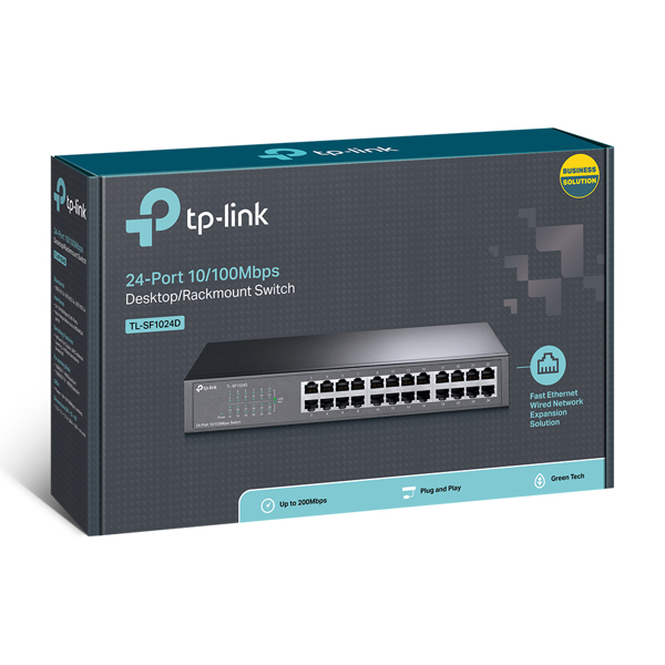 სვიჩი TL-SF1024D, TP-Link 24-port 10/100 Switch 24 10/100M RJ45 ports