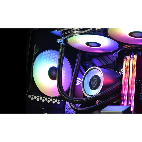 ქულერი CASTLE 240 RGB V2 DEEPCOOL 240mm Extreme Performance All-In-One