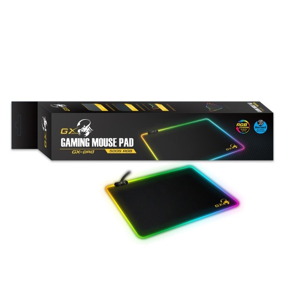 მაუს პადი GX-Pad 500S RGB Game mouse pad Black genius