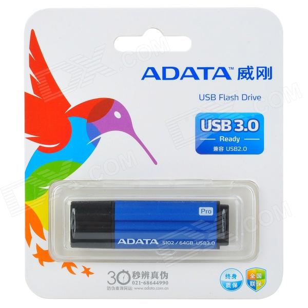 USB ფლეშ მეხსიერება AS102P-64G-RBL ADATA USB3.0 Flash Drive