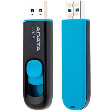 USB ფლეშ მეხსიერება AUV128-64G-RBE ADATA 64GB BLACK+BLUE USB 3.1