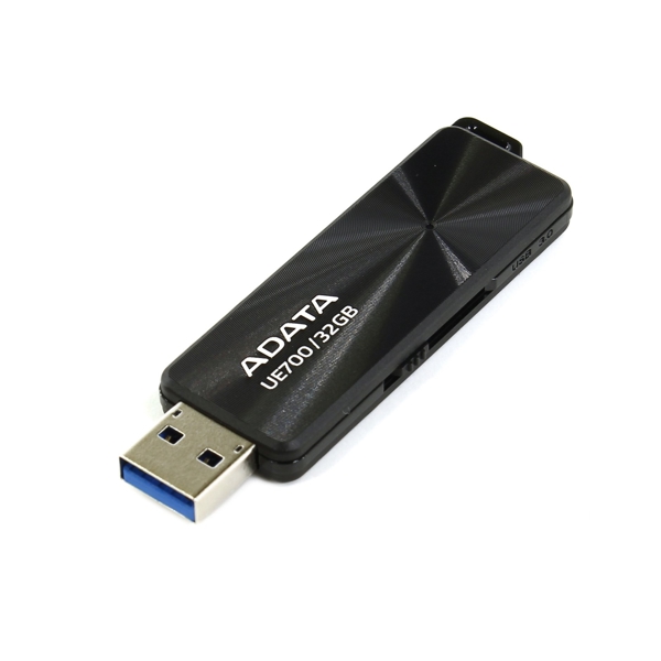 USB ფლეშ მეხსიერება AUE700-32G-CBK ADATA USB3.0 32GB BLACK