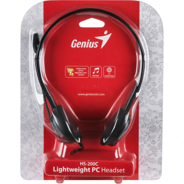 ყურსასმენი HS-200C Genius Headphone with Microphone