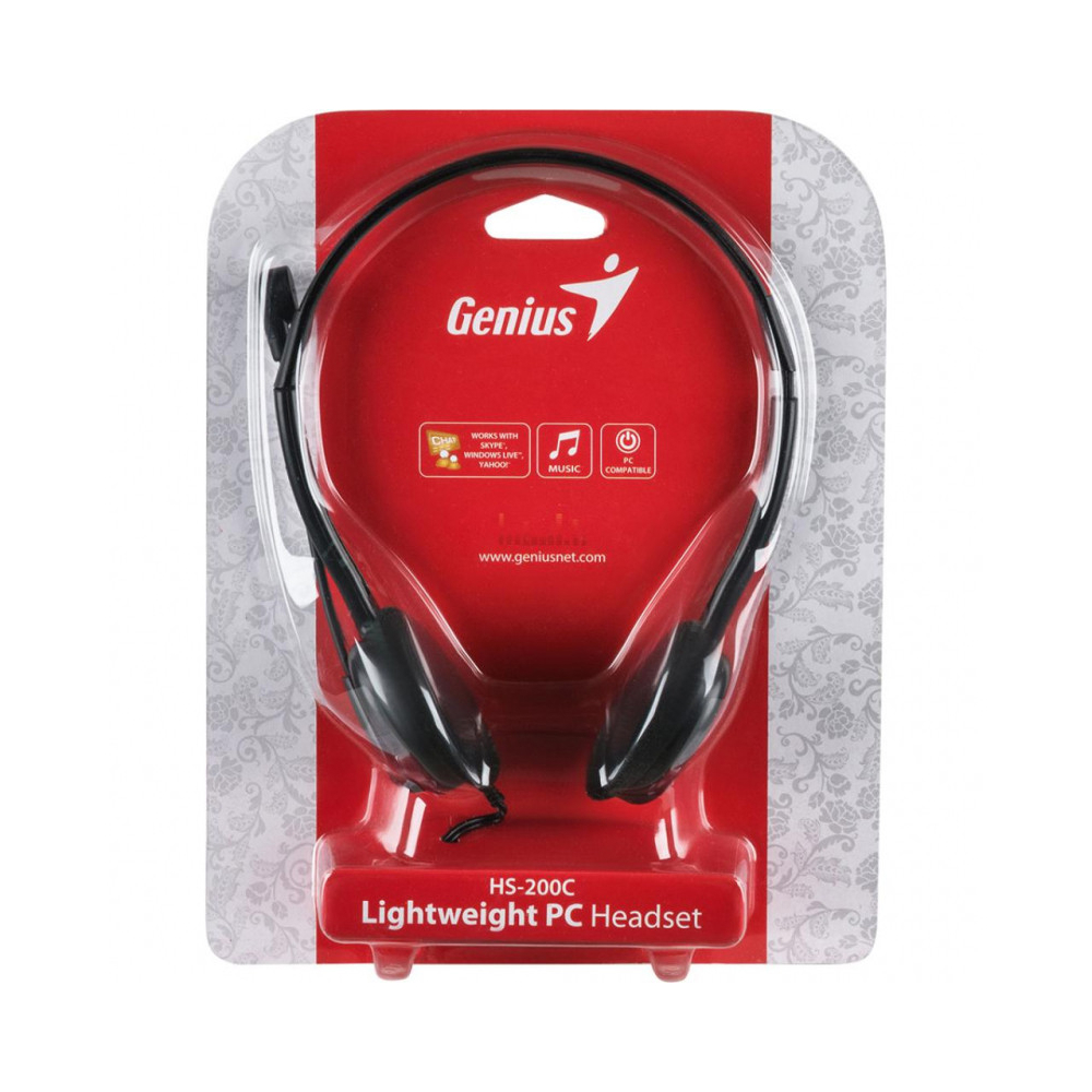 ყურსასმენი HS-200C Genius Headphone with Microphone