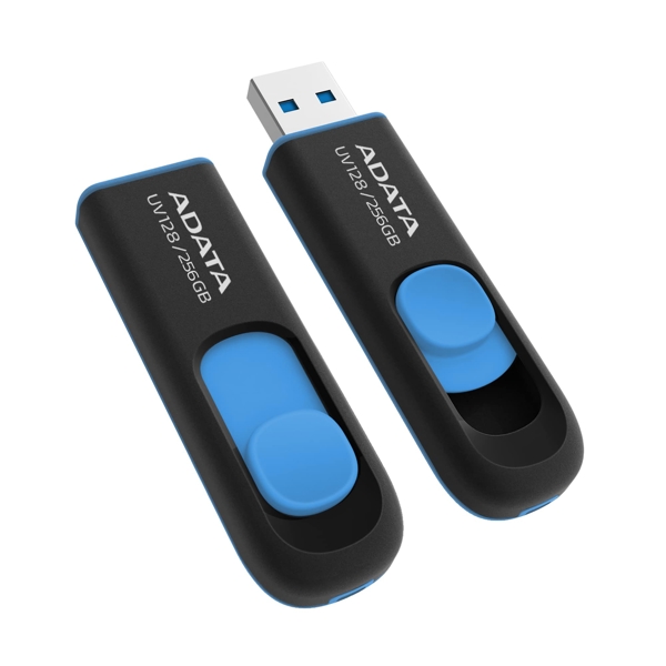 USB ფლეშ მეხსიერება AUV128-128G-RBE ADATA USB 3.1 Snap-on Cap Flash Drive