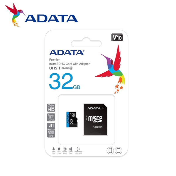 მეხსიერების ბარათი (SD) AUSDH32GUICL10A1-RA1 ADATA MicroSD (32GB)