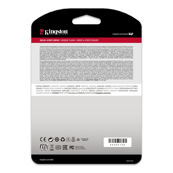 მყარი დისკი Kingston SA400S37/240GB (HDD SSD) A400 SATA 3 2.5 SSD 500 MB/s 350MB/S