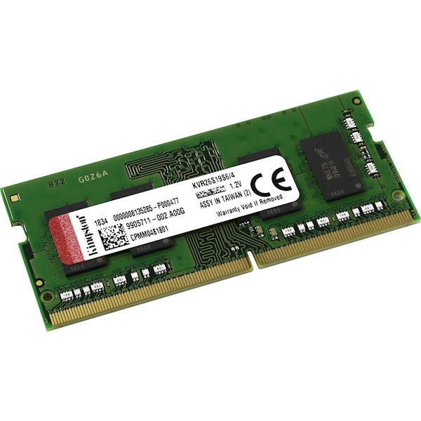 ოპერატიული მეხსიერება KVR26S19S6/4 Kingston 4GB DDR4 2666Mhz