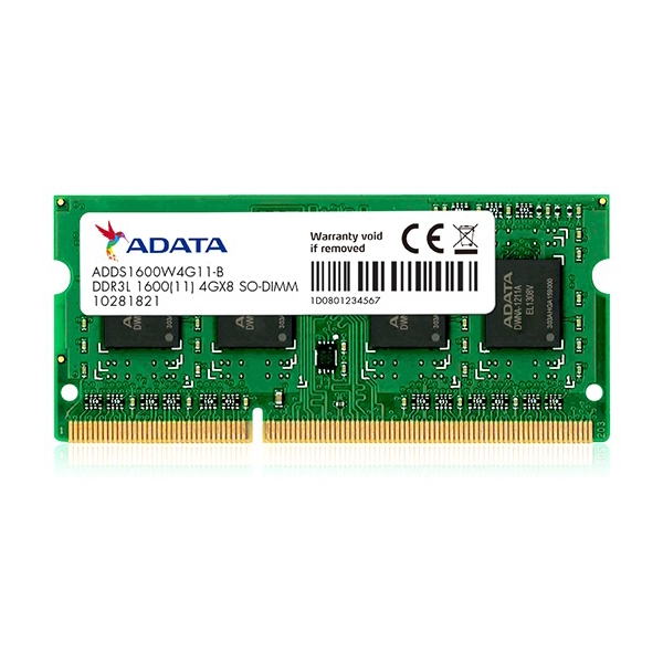 ოპერატიული მეხსიერება ADDS1600W8G11-B ADATA 8GB DDR3 LSO-DIMM 