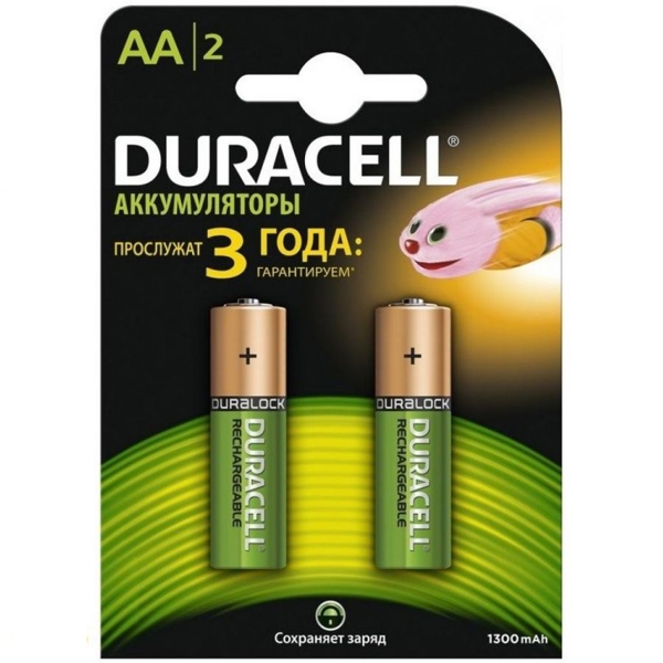 ელემენტები Duracell NB1300  Rechargeable 2xAA  1300mAh  039186