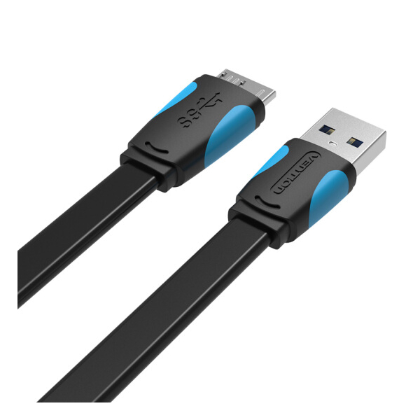 USB კაბელი VAS-A12-B100 Vention VAS-A12-B100 Flat Micro-B Male to USB 3.0