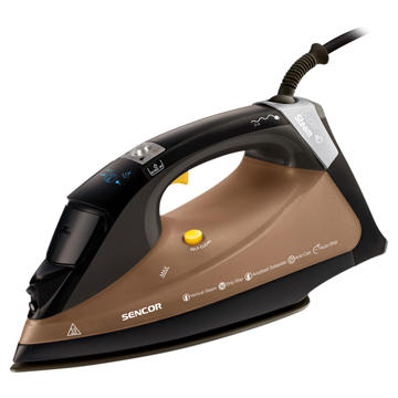 უთო SENCOR SSI 9400BK 3100 Watt Steam Iron Digital Display Black/Brown