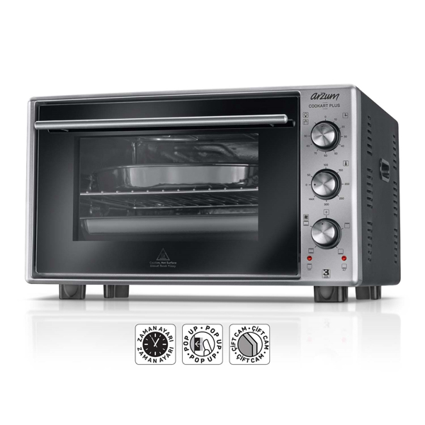 ელექტრო ღუმელი Arzum AR293 Cookart Plus Midi Oven Stainless Steel