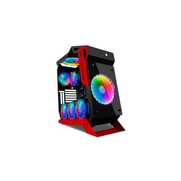 ქეისი Golden Field SilverFox T-MOON E-ATX Case Black, Red