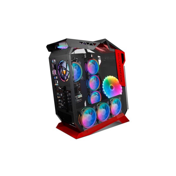 ქეისი Golden Field SilverFox T-MOON E-ATX Case Black, Red