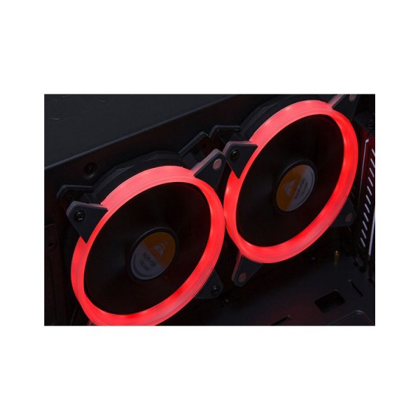 ქულერი Golden Field GF-L33RED 120mm Red Led Fan