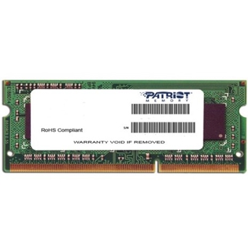 ოპერატიული მეხსიერება Patriot DDR3 4GB 1600MHz SODIMM 1.35V - PSD34G1600L2S