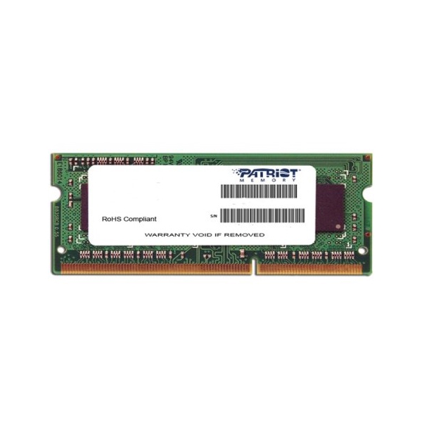 ოპერატიული მეხსიერება Patriot DDR3 4GB 1600MHz SODIMM 1.35V - PSD34G1600L2S