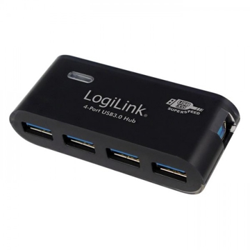 USB ჰაბი Logilink UA0170 USB 3.0 HUB 4-port incl. 3.5A power supply Black