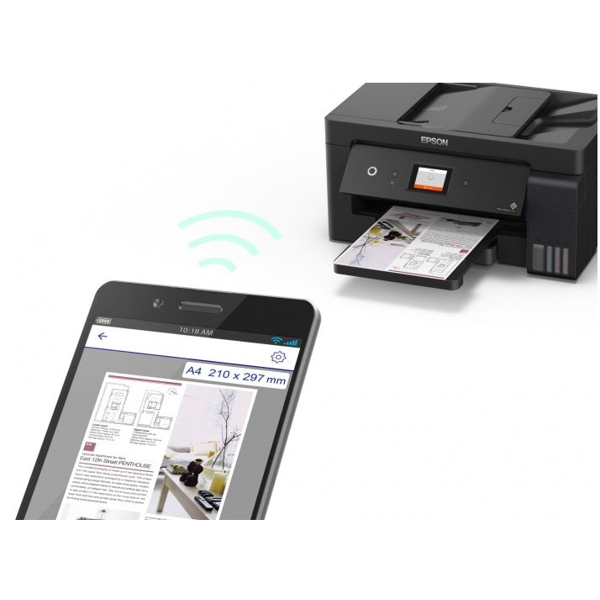 პრინტერი Epson L14150 (C11CH96404) Smallest 4-in-1 MFP with A3 document printing, front-facing ink tanks and Wi-Fi and Ethernet printing