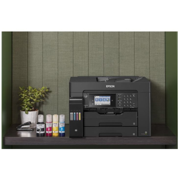 პრინტერი Epson L15150 (C11CH72404) 4-in-1 all-in-one with A3 + document printing, front-facing ink tanks and Wi-Fi and Ethernet printing