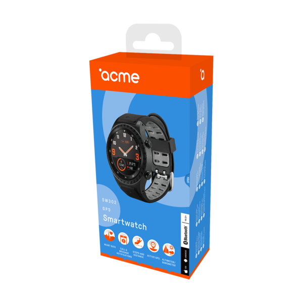 სმარტ საათი ACME SW302 GPS Smart Watch Black