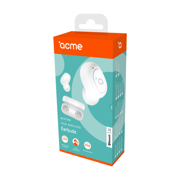 ყურსასმენი ACME BH420W True wireless in-ear headphones White