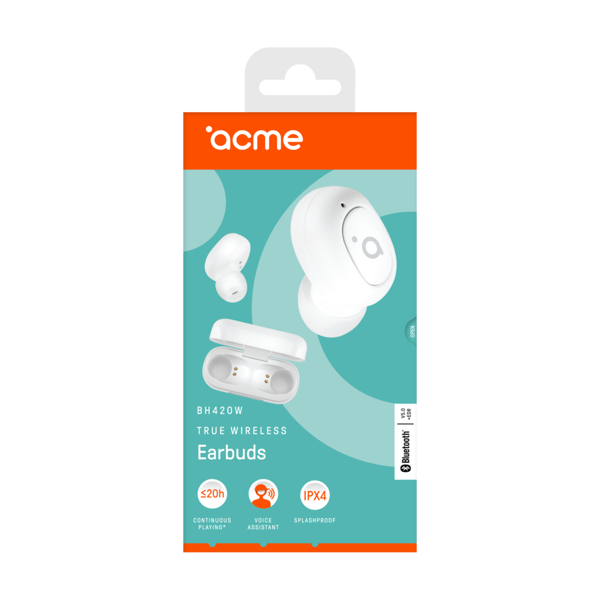 ყურსასმენი ACME BH420W True wireless in-ear headphones White