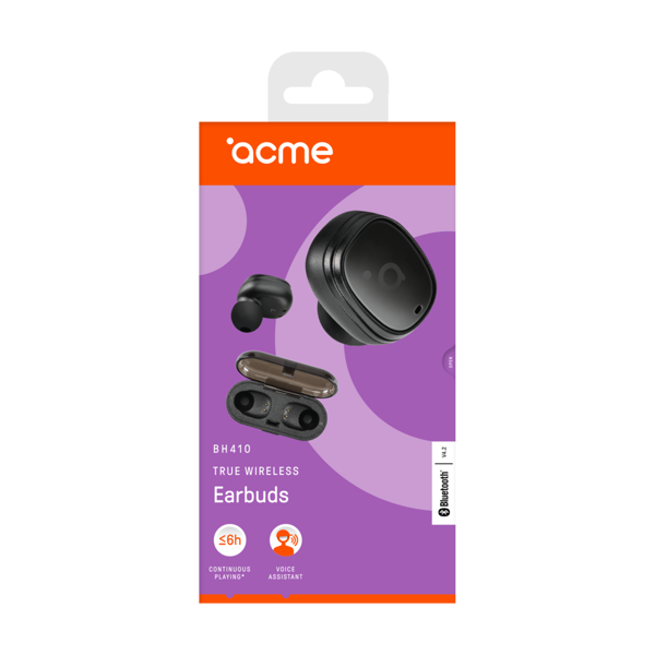 ყურსასმენი ACME BH410 Bluetooth TWS earphones Black