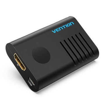 VENTION AIEB0 HDMI Female to Female Repeater Extender Black