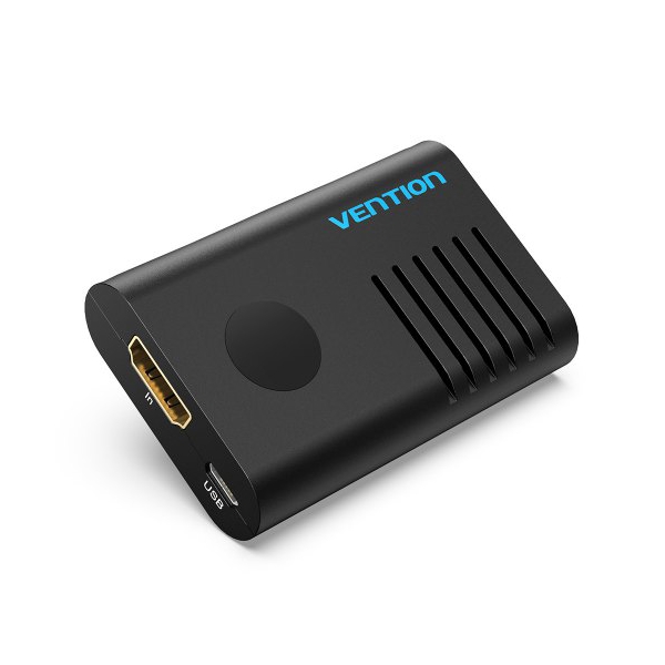 გადასაბმელი VENTION AIEB0 HDMI Female to Female Repeater Extender Black