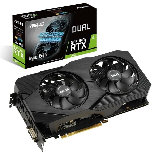 ვიდეო დაფა ASUS DUAL GEFORCE RTX™ 2060 ADVANCED EDITION EVO 6GB GDDR6