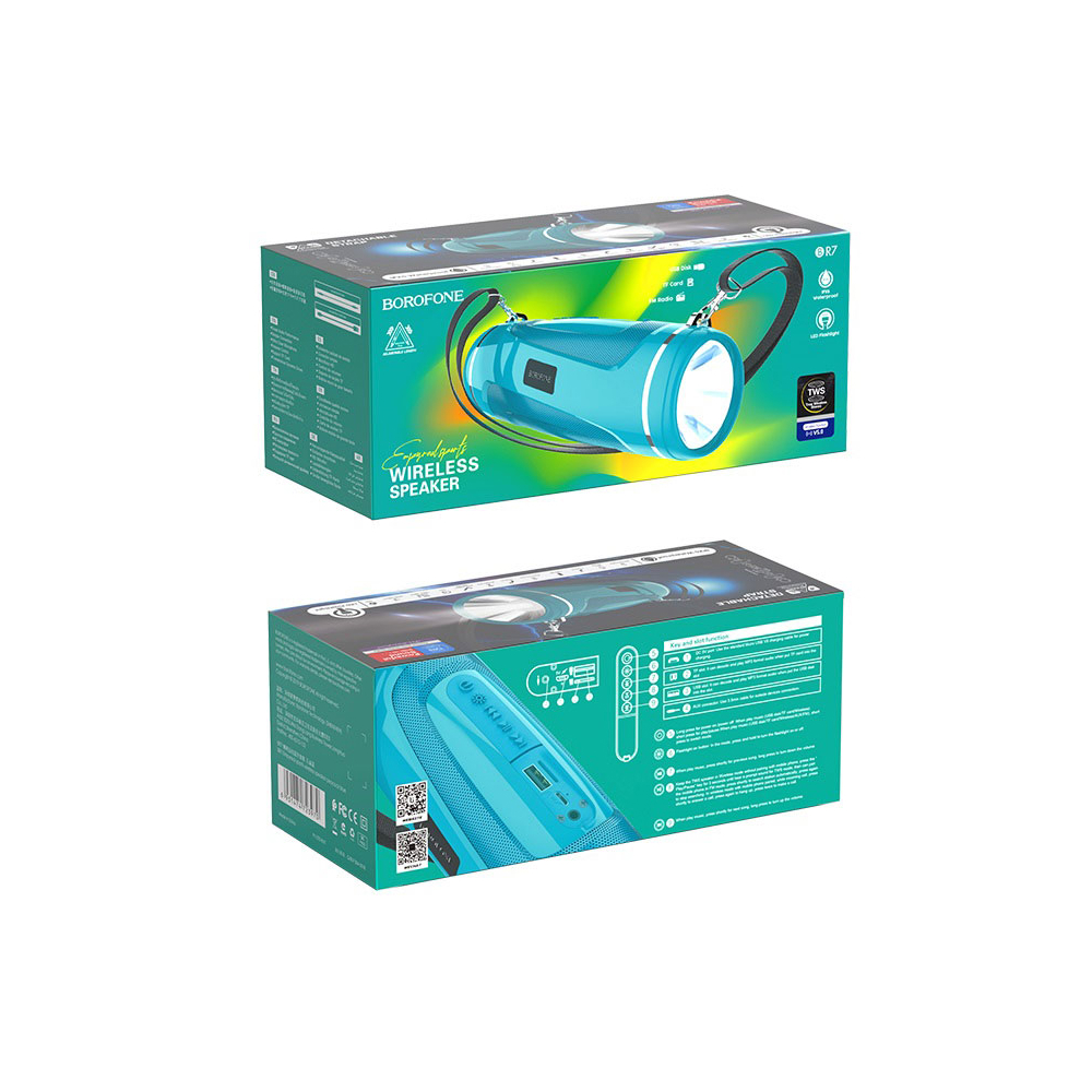 BOROFONE BR7 Empyreal sports wireless speaker Green
